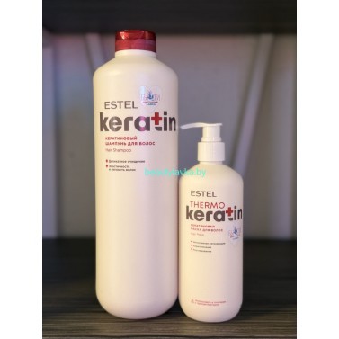 Набор восстановление Estel Keratin шампунь 1200 мл + маска 400 мл