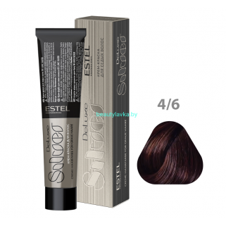 Крем-краска ESTEL De Luxe Silver 4/6 шатен фиолетовый