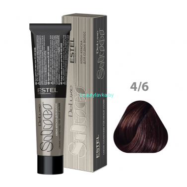 Крем-краска ESTEL De Luxe Silver 4/6 шатен фиолетовый