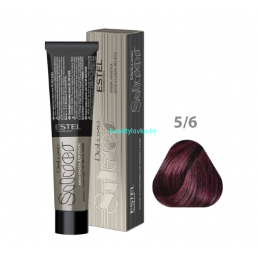 Крем-краска ESTEL De Luxe Silver 5/6 светлый шатен фиолетовый