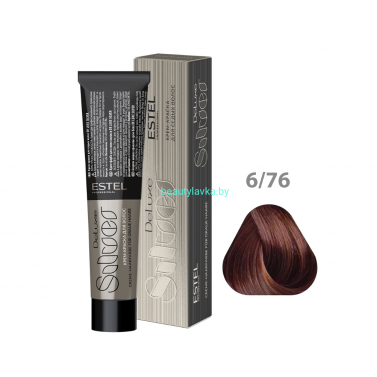 Крем-краска ESTEL De Luxe Silver 6/76 темно-русый коричнево-фиолетовый