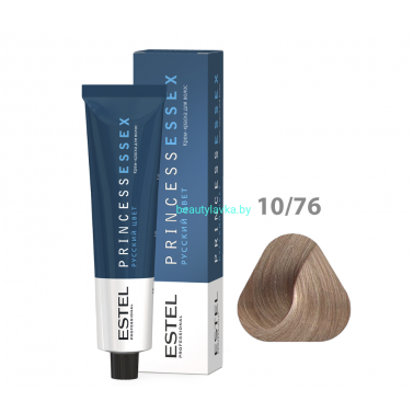 Крем-краска ESTEL PRINCESS ESSEX 10/76 светлый блондин коричнево-фиолетовый/снежный лотос 60 мл