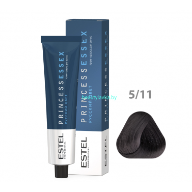 Крем-краска ESTEL PRINCESS ESSEX CHROME 5/11 Светлый шатен пепельный интенсивный 60 мл