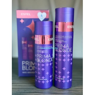 Набор антижелтый  ESTEL PRIMA BLONDE "Мне фиолетово" для холодных оттенков блонд шампунь 250мл + бальзам 200 мл