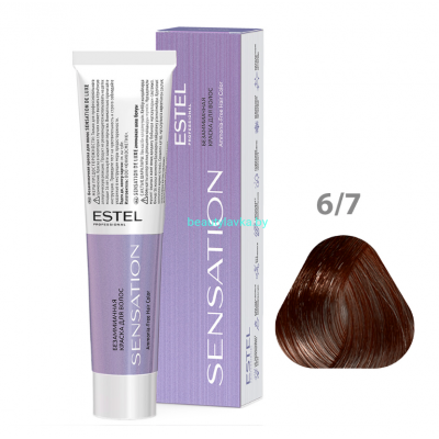 Безаммиачная краска для волос ESTEL SENSATION DE LUXE 6/7 тёмно-русый коричневый 60 мл