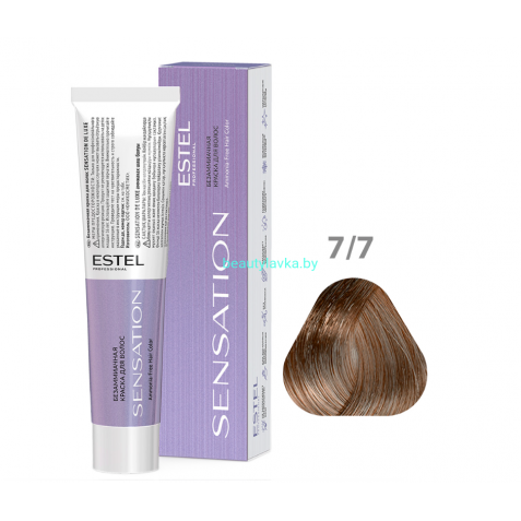 Безаммиачная краска для волос ESTEL SENSATION DE LUXE 7/7 русый коричневый 60 мл