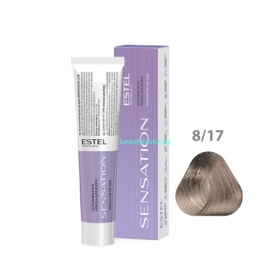 Безаммиачная краска для волос ESTEL SENSATION DE LUXE 8/17 светло-русый пепельно-коричневый 60 мл