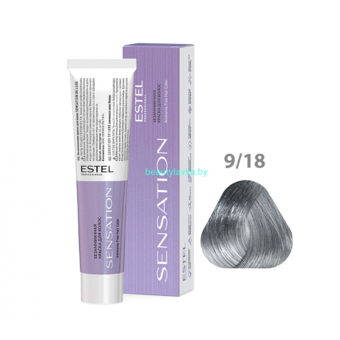 Безаммиачная краска для волос ESTEL SENSATION DE LUXE 9/18 блондин пепельно-жемчужный 60 мл