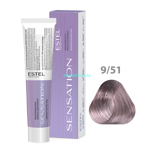 Безаммиачная краска для волос ESTEL SENSATION DE LUXE 9/51 блондин красно-пепельный 60 мл