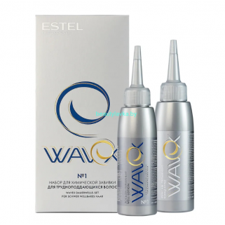 Набор для химической завивки ESTEL Wavex для трудноподдающихся волос №1