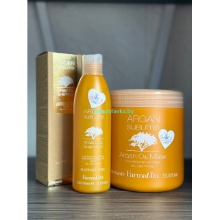 Набор для всех тиров волос Farmavita Argan Sublime шампунь 250 мл + маска 1000 мл
