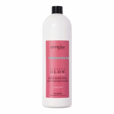 Omniplex Blossom Glow Mask востанавливающая маска с растительным кератином и маслом макадами  Farmavita 1000 мл