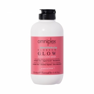 Omniplex Blossom Glow Mask востанавливающая маска с растительным кератином и маслом макадами  Farmavita 250 мл