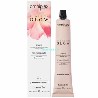 Тонер безаммиачный для окрашивания волос Farmavita OMNIPLEX BLOSSOM GLOW 6.12 Темный блондин пепельно-перламутровый 100 мл