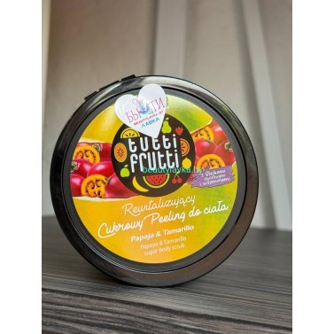 Питательный сахарный скраб для тела Farmona TUTTI FRUTTI папайя + тамарилло 300мл
