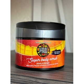 Питательный сахарный скраб для тела Farmona TUTTI FRUTTI персик + манго