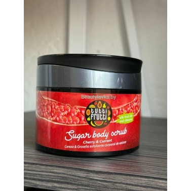 Питательный сахарный скраб для тела Farmona TUTTI FRUTTI вишня + смородина