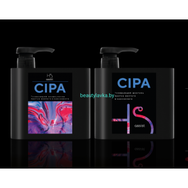 Набор нейтрализующая теплые оттенки "CIPA” Hair Sekta шампунь 500 мл + кондиционер 500 мл 