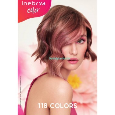 Inebrya Крем-краситель для волос с экстрактами семени льна и алоэ вера 8/27 Светлый русый пудра 100мл