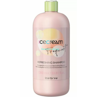 Освежающий шампунь с мятой Inebrya REFRESHING SHAMPOO 1000мл