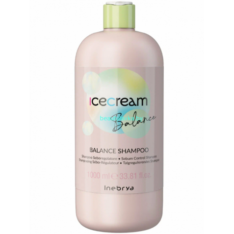 Себорегулирующий шампунь для жирной кожи головы Inebrya BALANCE SHAMPOO 1000мл