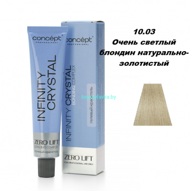Краска Infinity Crystal 10.03 очень светлый блондин натурально-золотистый 60 мл