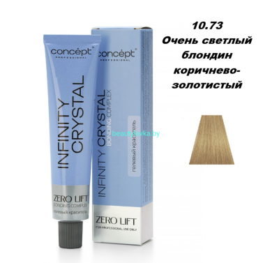 Краска Infinity Crystal 10.73 очень светлый блондин коричнево-золотистый  60 мл
