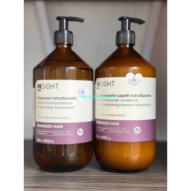 Набор восстанавливающий Insight Damaged Hair шампунь + кондиционер по 900 мл