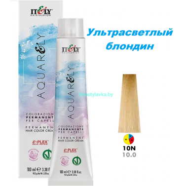 Кремообразный краситель Itely Aquarely E-plex комплексом 10.0 ультрасветлый блондин 100 мл