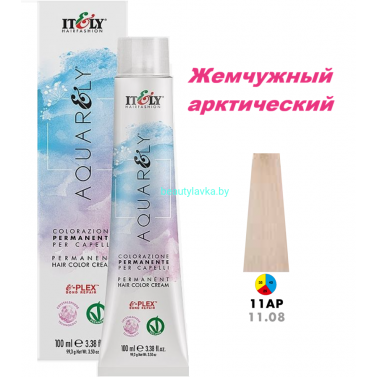 Кремообразный краситель Itely Aquarely E-plex комплексом 11.08 жемчужный арктический 100 мл