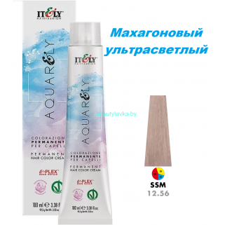 Кремообразный краситель Itely Aquarely E-plex комплексом 12.56 махагоновый ультрасветлый 100 мл Кремообразный краситель Itely Aquarely E-plex комплексом 12.56 махагоновый ультрасветлый 100 мл