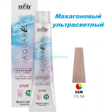 Кремообразный краситель Itely Aquarely E-plex комплексом 12.56 махагоновый ультрасветлый 100 мл