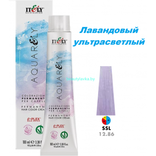 Кремообразный краситель Itely Aquarely E-plex комплексом 12.86 лавандовый ультрасветлый 100 мл