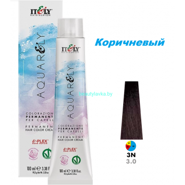 Кремообразный краситель Itely Aquarely E-plex комплексом 3.0 коричневый 100 мл