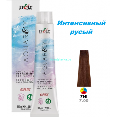 Кремообразный краситель Itely Aquarely E-plex комплексом 7.00 интенсивный русый 100 мл