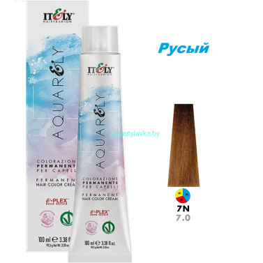 Кремообразный краситель Itely Aquarely E-plex комплексом 7.0 русый 100 мл