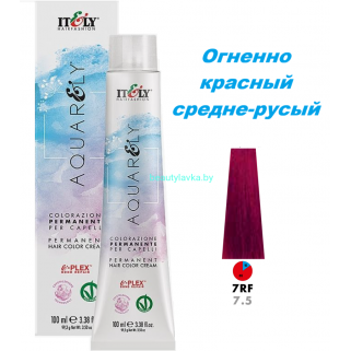 Кремообразный краситель Itely Aquarely E-plex комплексом 7.5 огненно-красный средне-русый 100 мл
