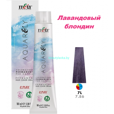 Кремообразный краситель Itely Aquarely E-plex комплексом 7.86 лавандовый блондин 100 мл