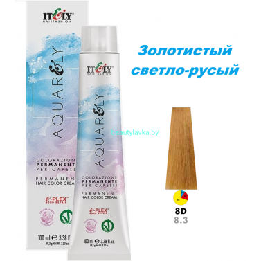 Кремообразный краситель Itely Aquarely E-plex комплексом 8.3 золотистый cветло-русый 100 мл