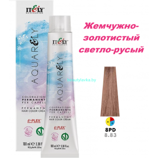 Кремообразный краситель Itely Aquarely E-plex комплексом 8.83 жемчужно-золотистый светло-русый 100 мл