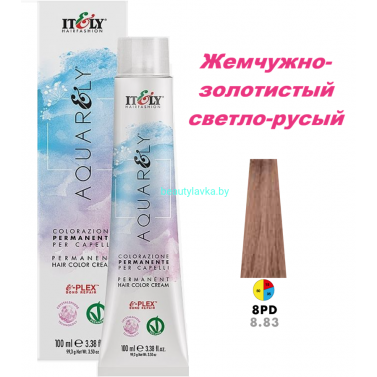 Кремообразный краситель Itely Aquarely E-plex комплексом 8.83 жемчужно-золотистый светло-русый 100 мл
