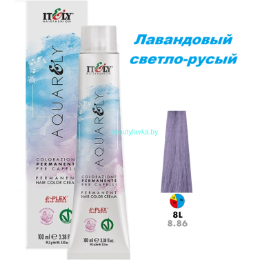 Кремообразный краситель Itely Aquarely E-plex комплексом 8.86 лавандовый светло-русый 100 мл