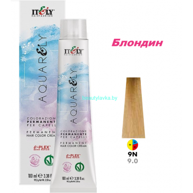Кремообразный краситель Itely Aquarely E-plex комплексом 9.0 блондин 100 мл
