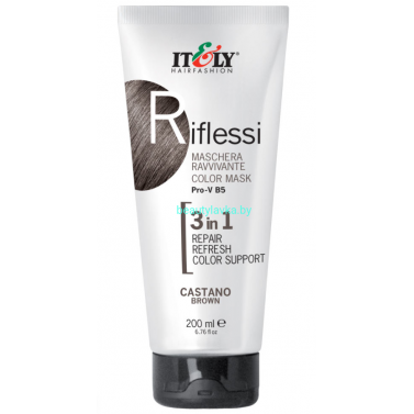 Маска Itely Riflessi для волос коричневая 200 мл