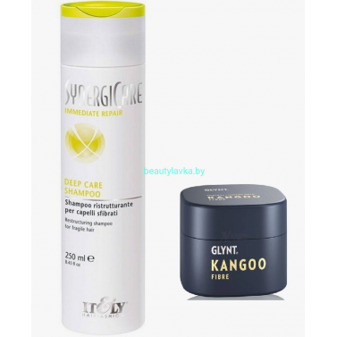 Набор шампунь Synergi Care для поврежденнных волос 250 мл + моделирующая паста Kangoo 5 мл