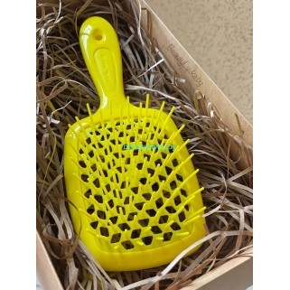 Щетка для волос желтая Janeke Superbrush Giallo Fluorescente