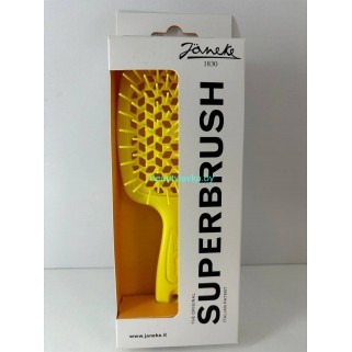 Щетка для волос желтая Janeke Superbrush Giallo Fluorescente Щетка для волос желтая Janeke Superbrush Giallo Fluorescente