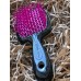 Щетка для волос маленькая черная с малиновыми зубчиками Janeke Superbrush Fuxia
