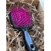 Щетка для волос маленькая черная с малиновыми зубчиками Janeke Superbrush Fuxia