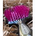 Щетка для волос маленькая черная с малиновыми зубчиками Janeke Superbrush Fuxia